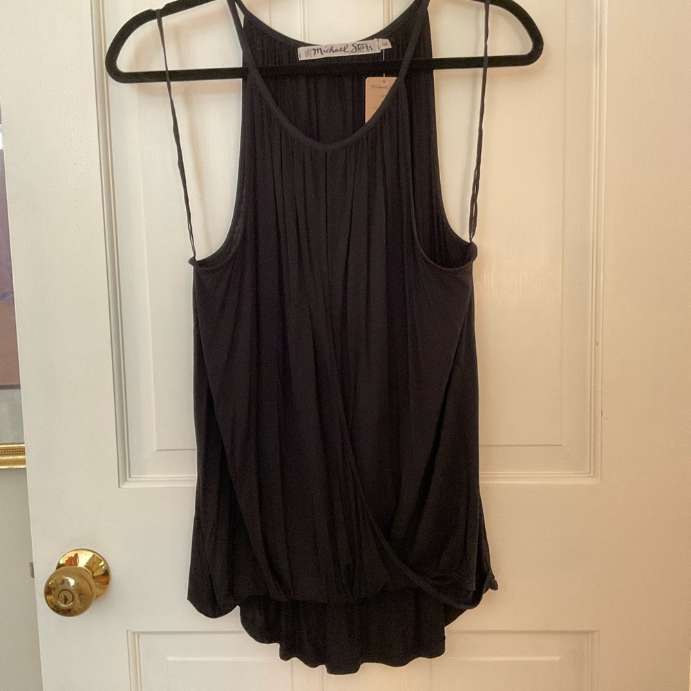 NWT Michael Stars Drape Front Top